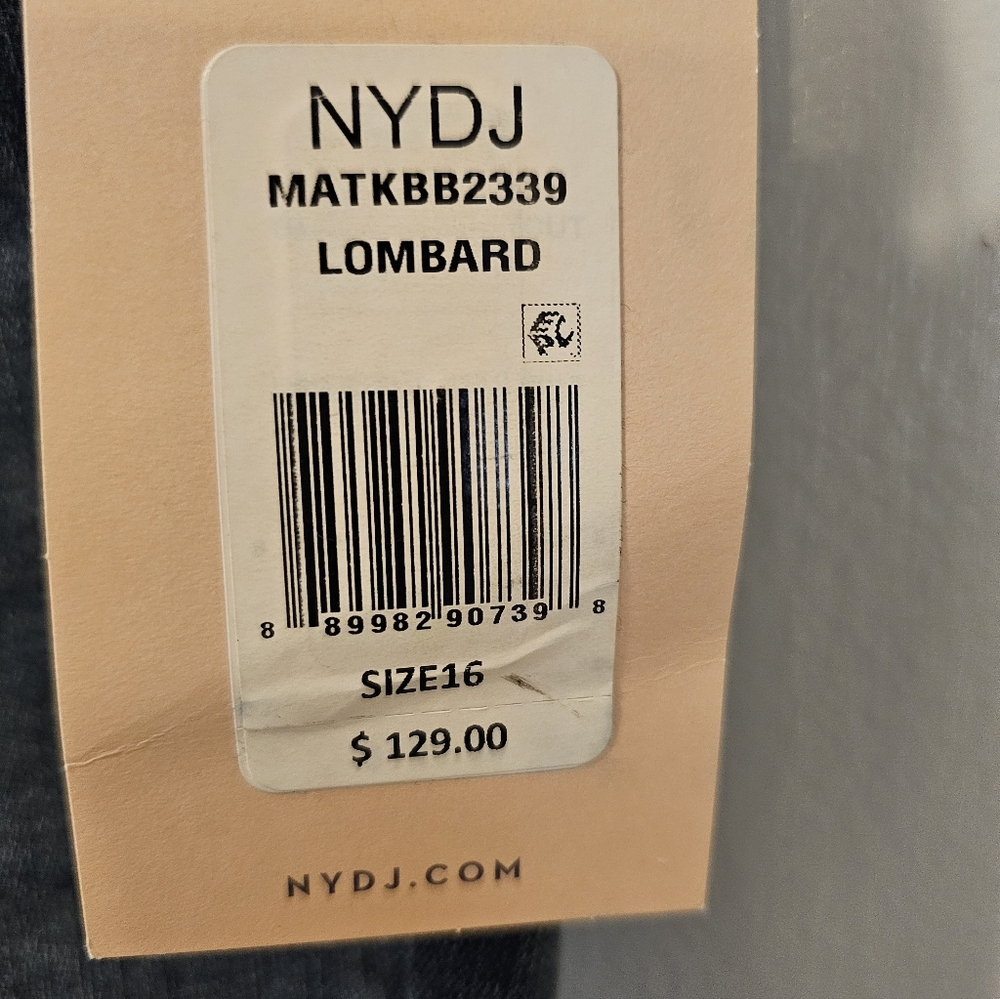NYDJ Lombard Lift Tuck Bootcut Jeans Stretch Women's Size 16 NWT - Picture 5 of 14